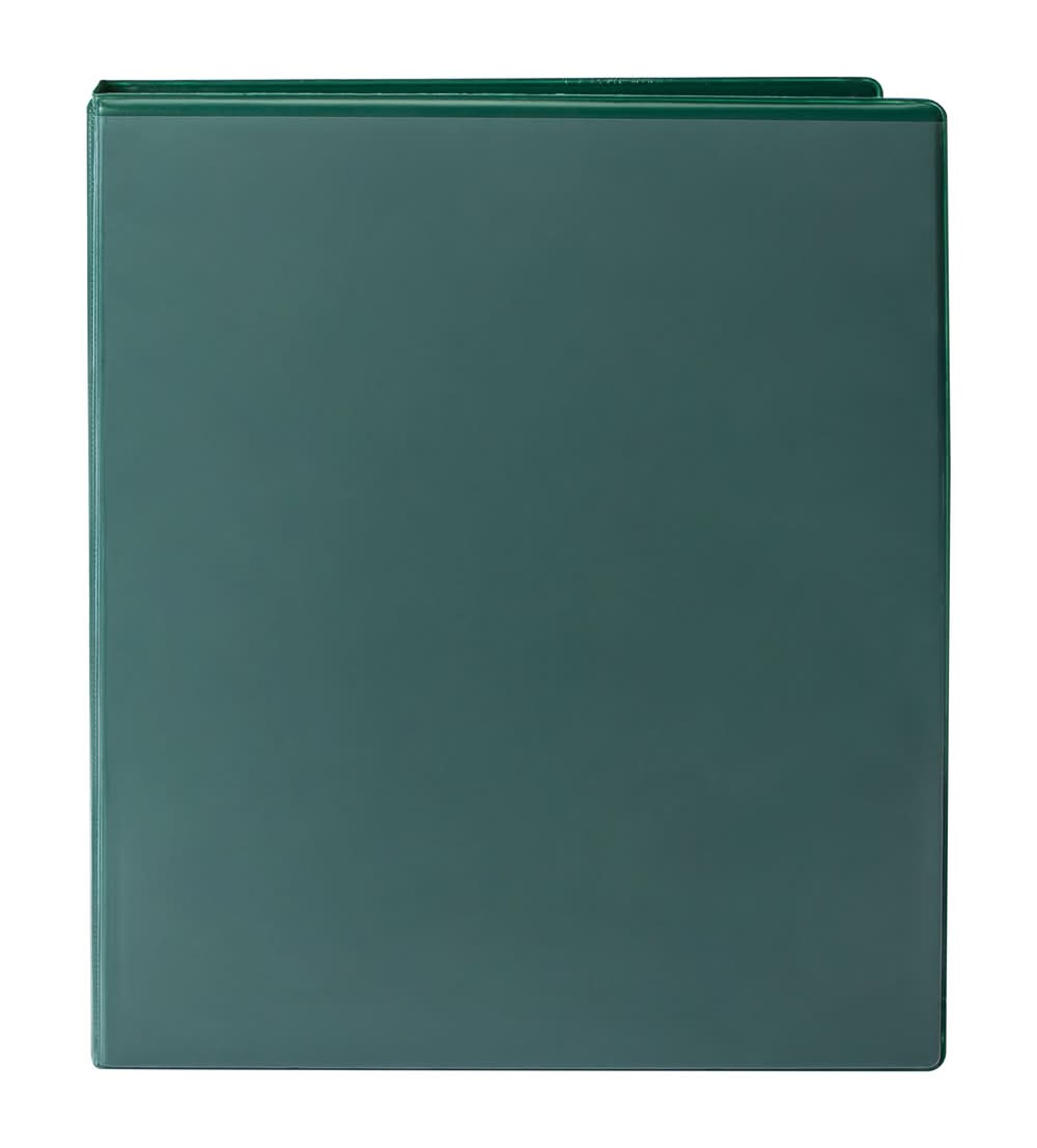 Vinyl 3-Ring Binder, 1-Inch Green