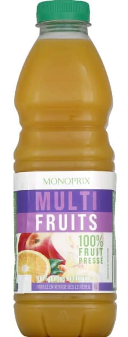 Monoprix - Pur jus 100% fruit pressé, multifruits (1L)