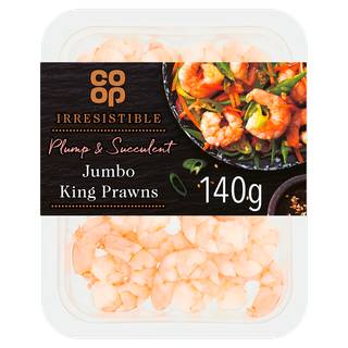 Co-op Irresistible Jumbo King Prawns 140g