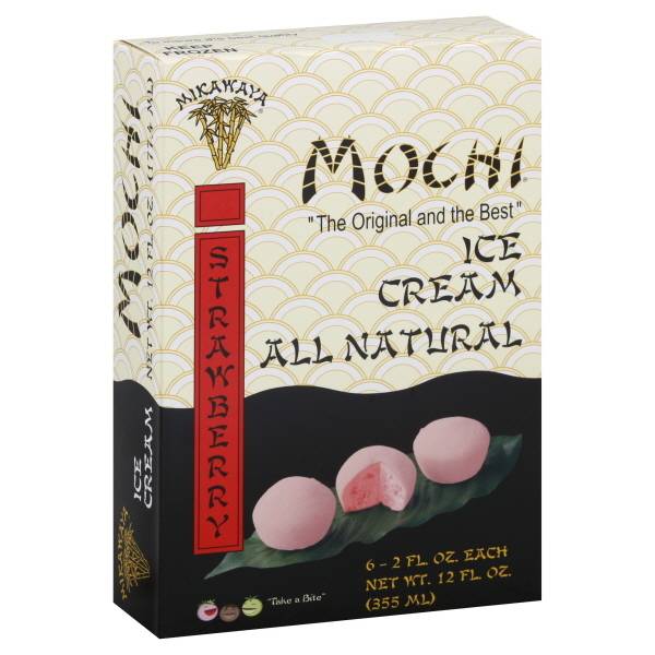 Mikawaya Mochi Strawberry Ice Cream (6 ct)