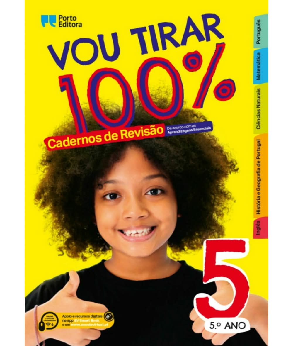 Vou Tirar 100% - 5.º Ano - Cadernos de Revisão