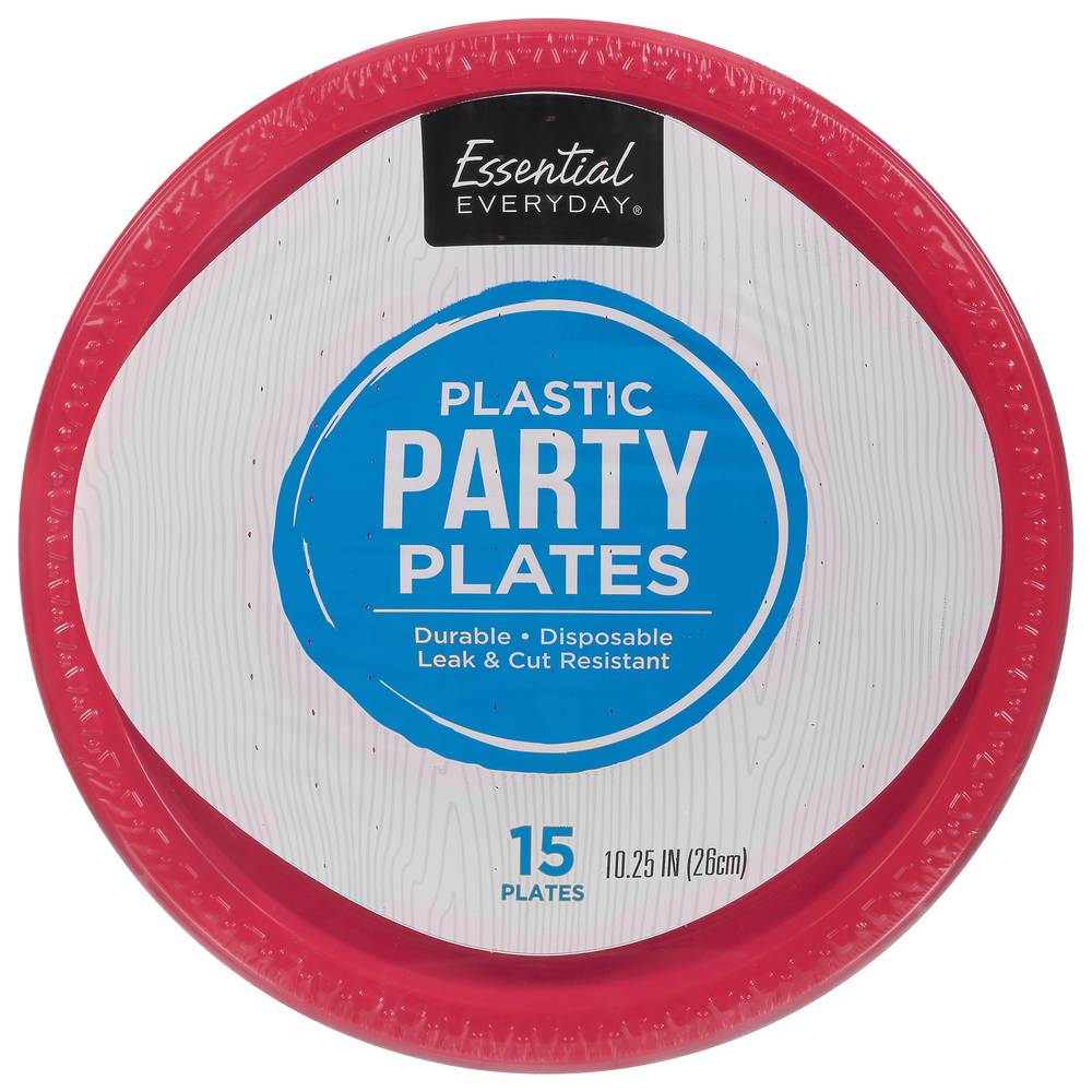 Essential Everyday Plastic Party Plates