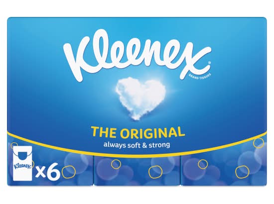 Kleenex The Original Always Soft & Strong Pocket Tissues (6 pack)