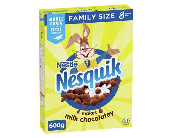 Nestlé · Céréales chocolatées aux grains entiers format familial, Nesquik - Nesquik cereal (600 g)