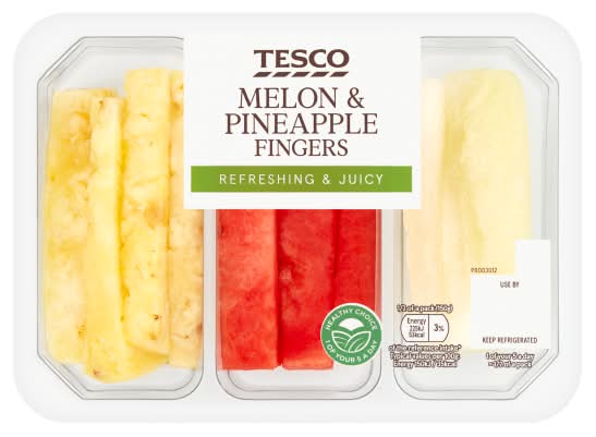 Tesco Refreshing & Juicy Melon & Pineapple Fingers (300g)