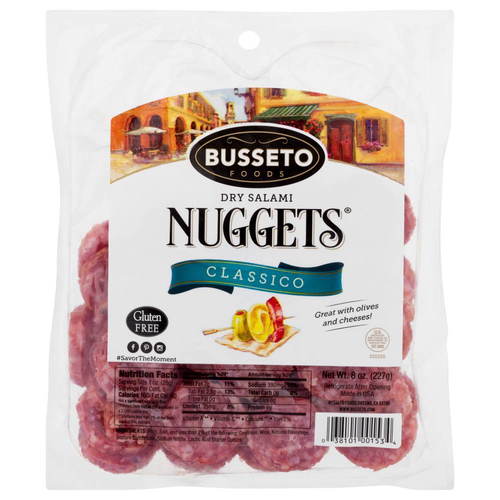 Busseto Foods Nuggets Classico Dry Salami (8 oz)