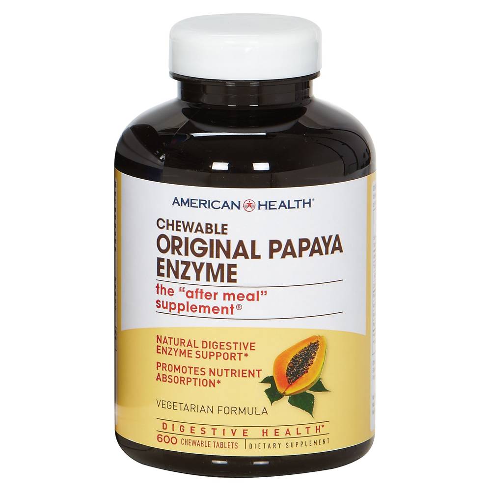 American Health Chewable Papaya Enzyme Supplement
