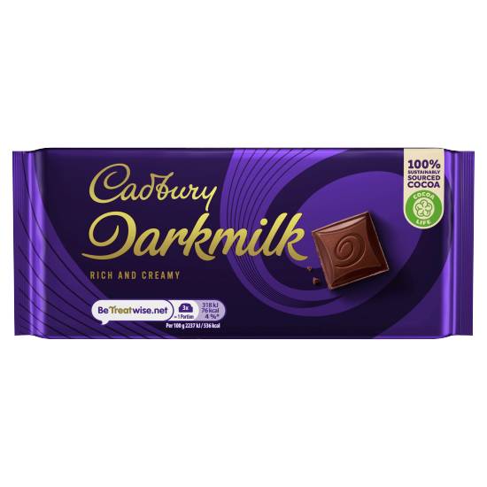 Cadbury Darkmilk Chocolate Bar (85g)