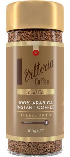 Vittoria Coffee 100% Arabica Freeze Dried Instant Blend (100g)