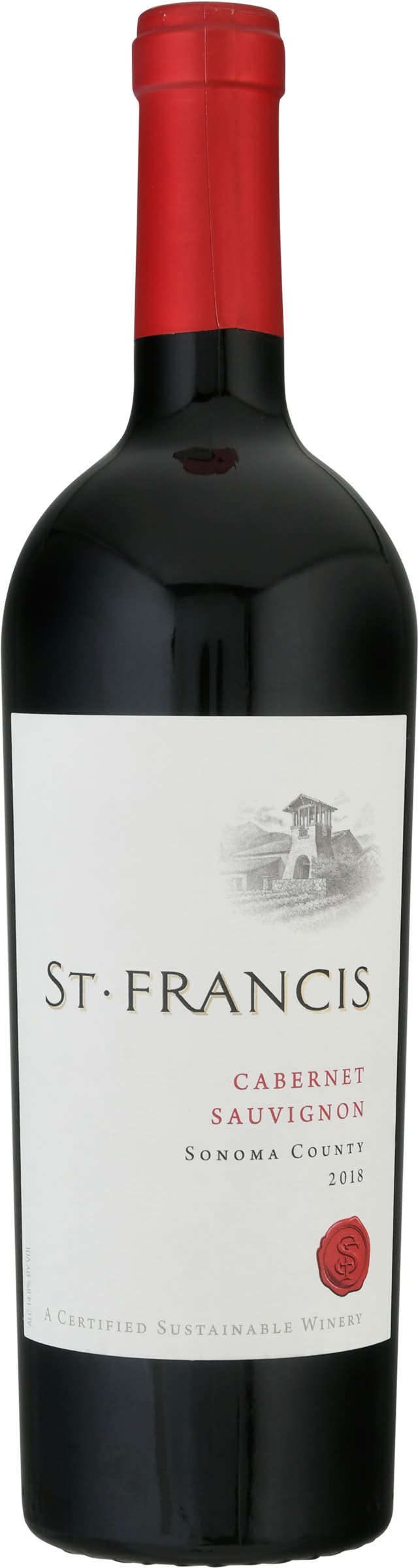 St. Francis Sonoma County Cabernet Sauvignon Wine, 2018 (750 ml)
