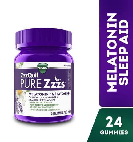 Vicks Zzzquil Pure Zzzs Melatonin Sleep Aid Gummies (24 ct)