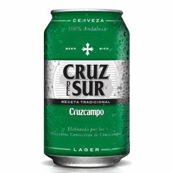 Cerveza Cruz del Sur lager lata 33 cl.