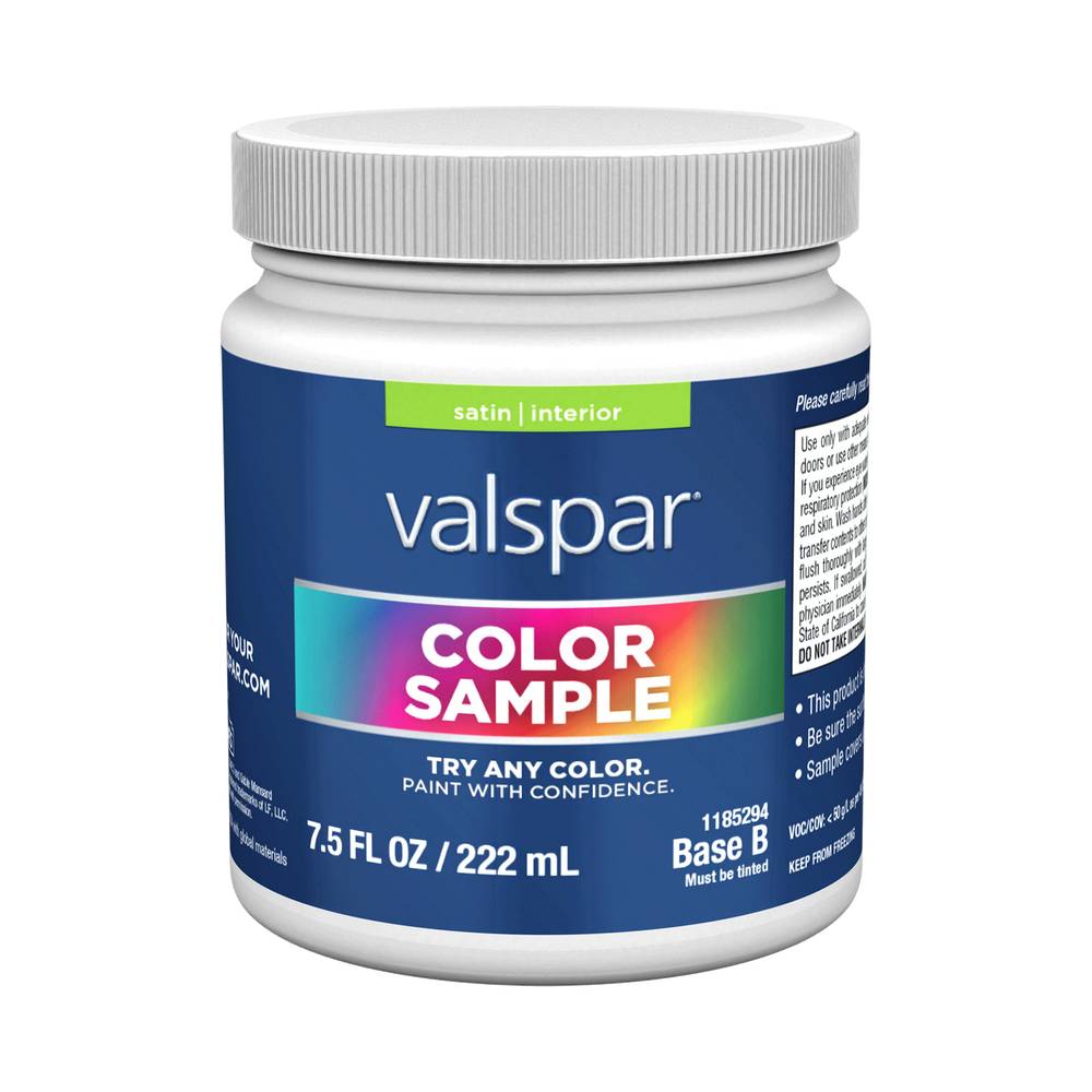 Valspar Base B Tintable Paint Sample Base (Half-pint) | 007.1185294.003