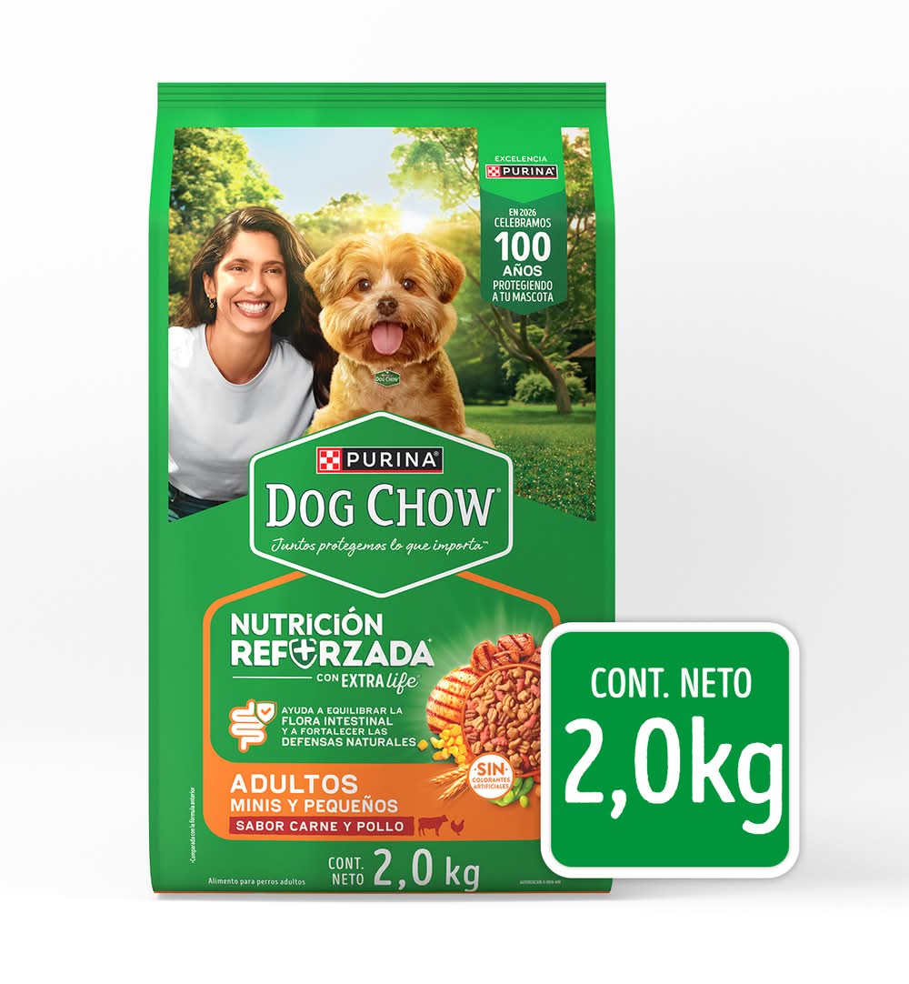 Purina Dog Chow · Extra life alimento seco para perros, pollo-carne, Adulto-Raza pequeña (2 kg)
