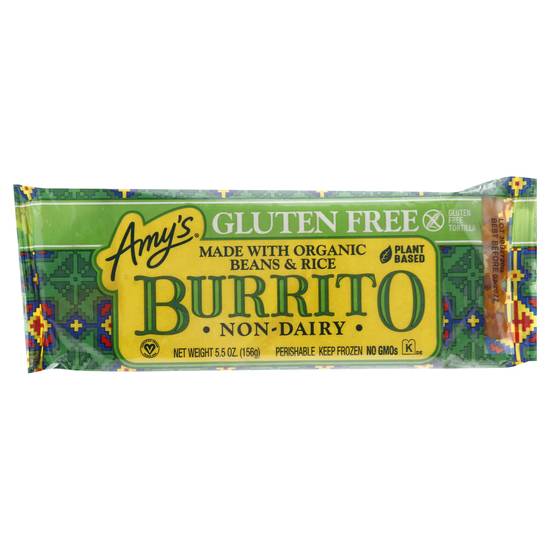 Amy's Gluten Free Non-Dairy Beans & Rice Burrito
