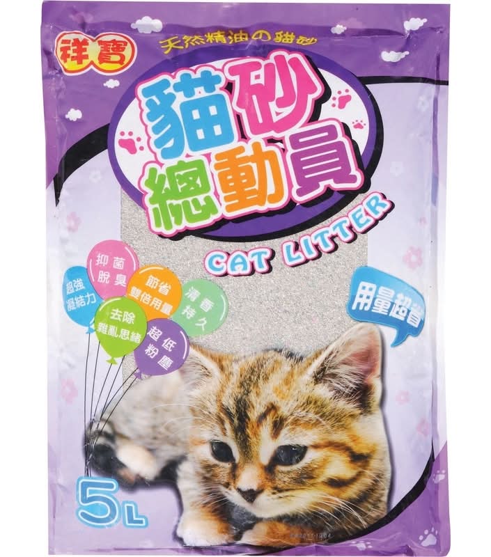 【寵物用品】祥寶貓砂總動員內容物:(5L,公升)/(8LB,磅)/(3.6Kg,公斤) <1PC包 x 1 x 1PC包>