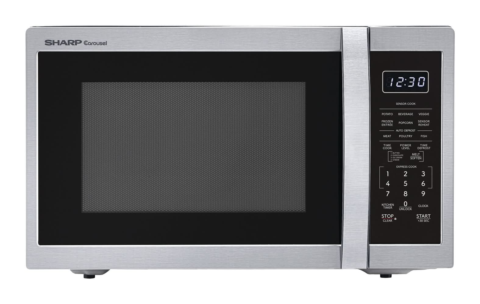 Sharp 1.4-cu ft 1100 -Watt Countertop Microwave ( Stainless Steel )
