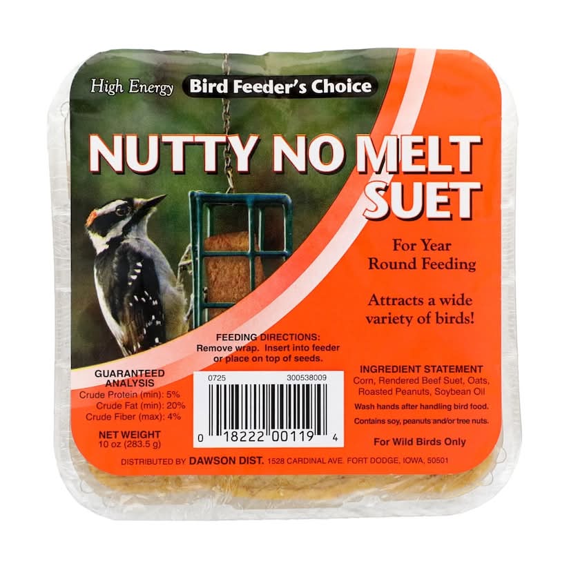 Bird Feeder's Choice Nutty No Melt Suet, 1-ct.