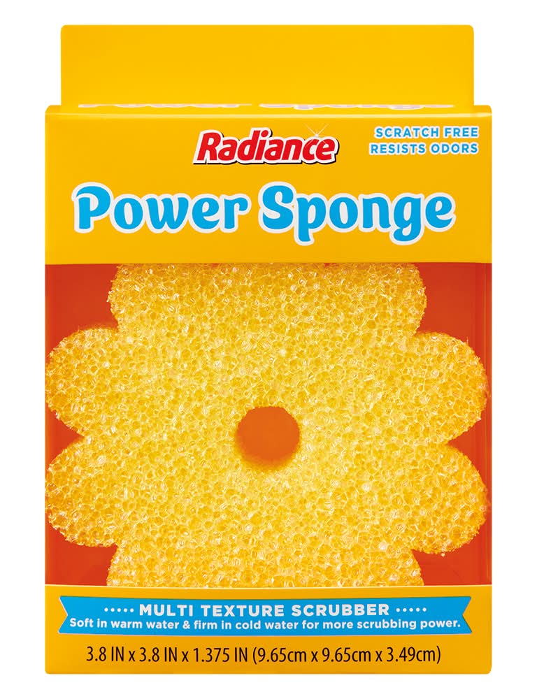 Radiance Scratch Free Multi Texture Scrubber Power Sponge, 3.8x3.8x1.375 in