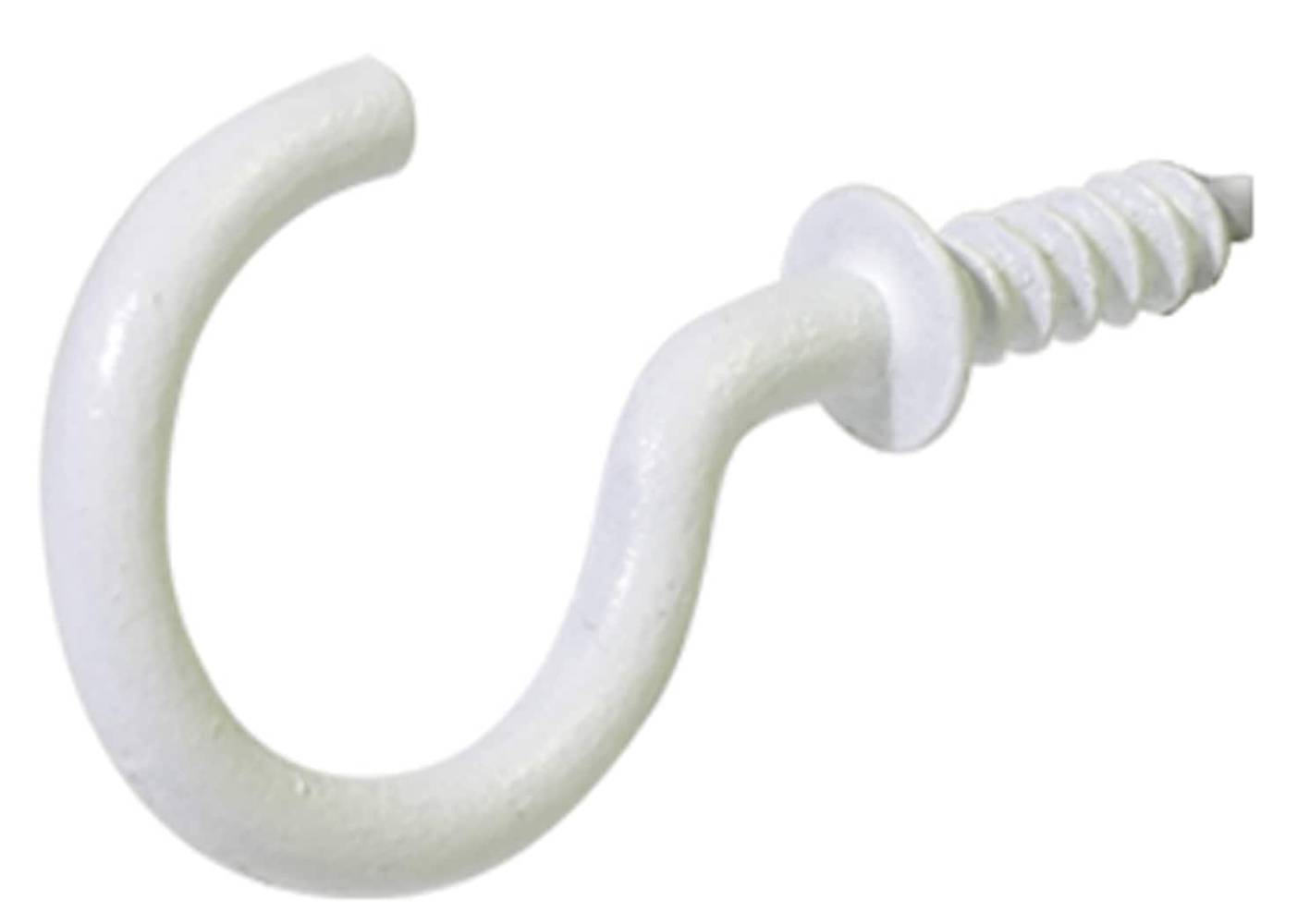 Hillman 6.5-in White Vinyl Steel Cup Hook | 491384