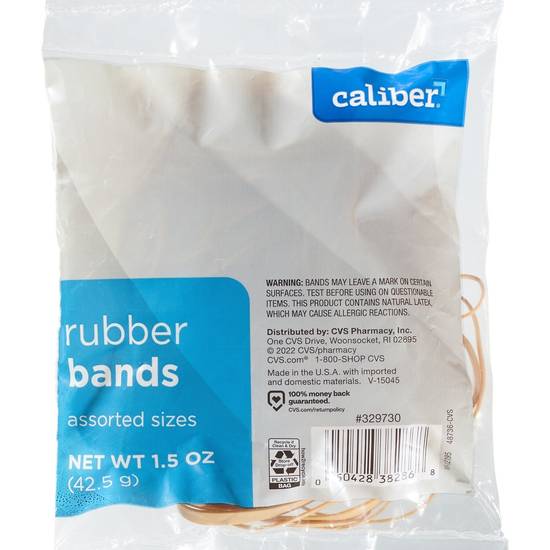 Caliber Rubber Bands Natural Colors