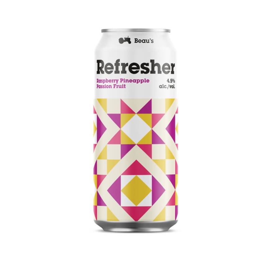 Beau'S Refresher Raspberry Pineapple Passionfruit (Can, 473ml)