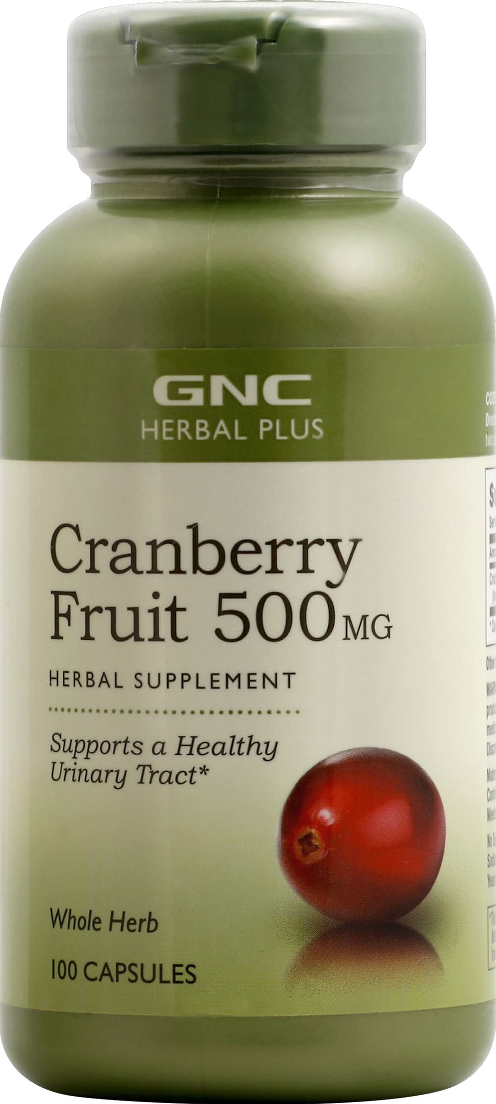 GNC Cranberry Fruit Herbal Capsules 500 mg (5.3 oz)