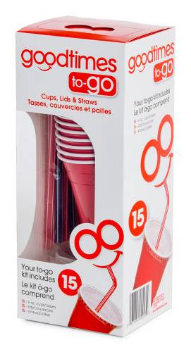 Goodtimes Cup, Lid, Straw Combo pack (9 fl oz)