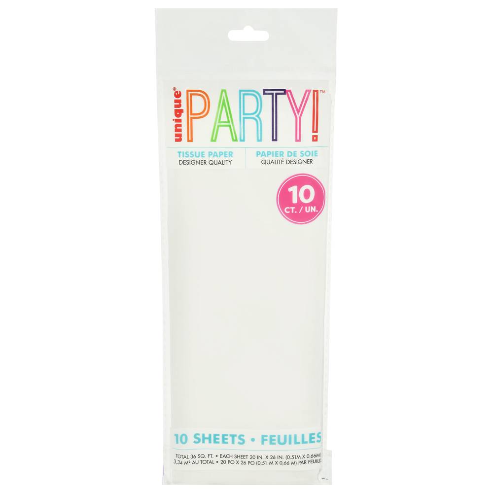 Unique Party! White Tissue Paper (10 ct)