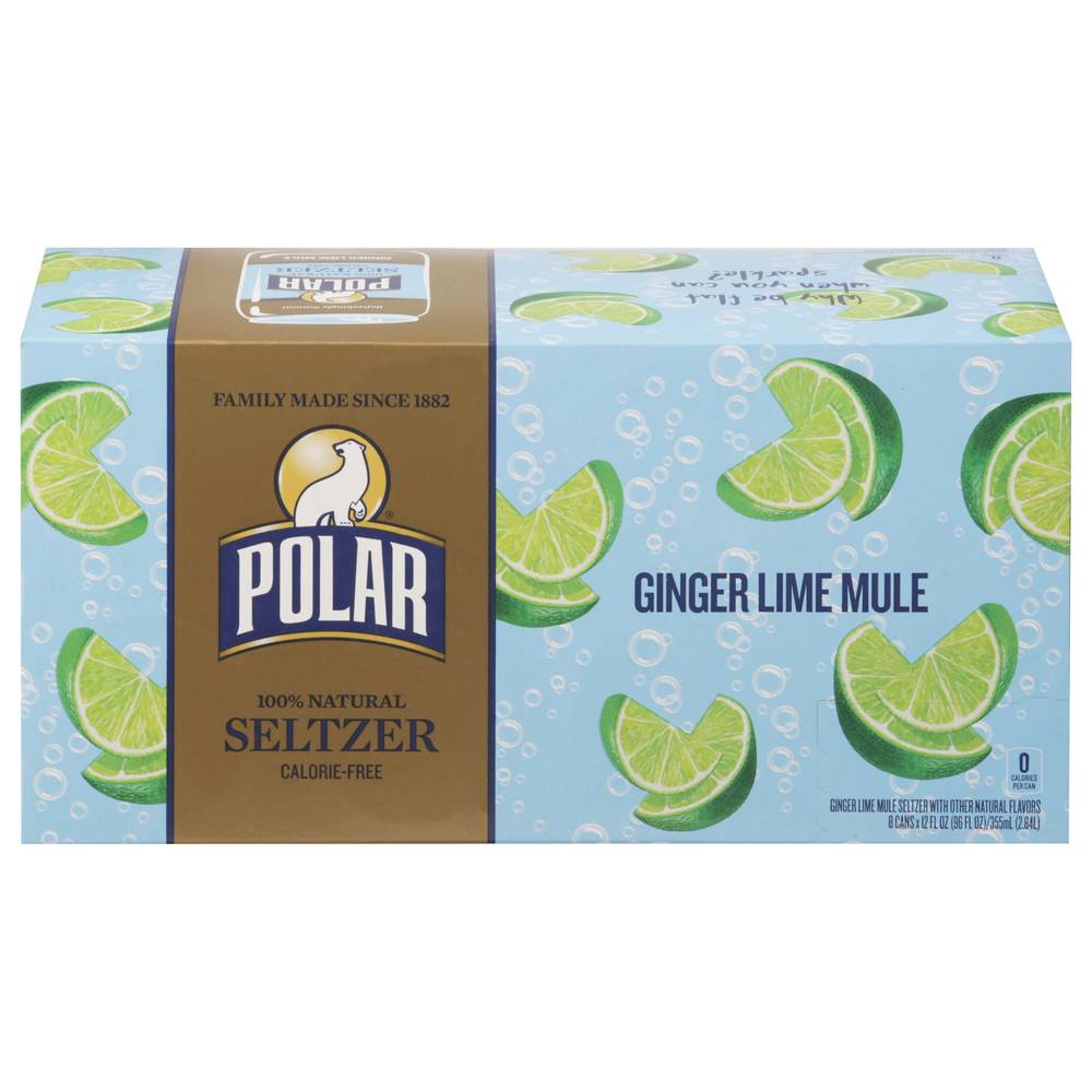 Polar 100% Natural Ginger Lime Mule Seltzer (96 fl oz)