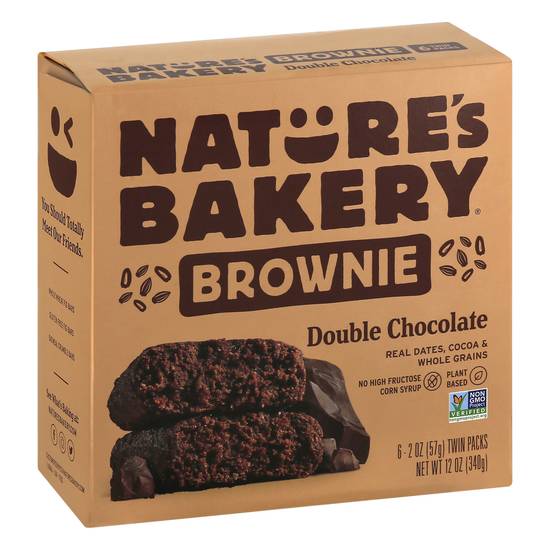 Natures Bakery Twin packs Double Chocolate Brownie (6 ct)