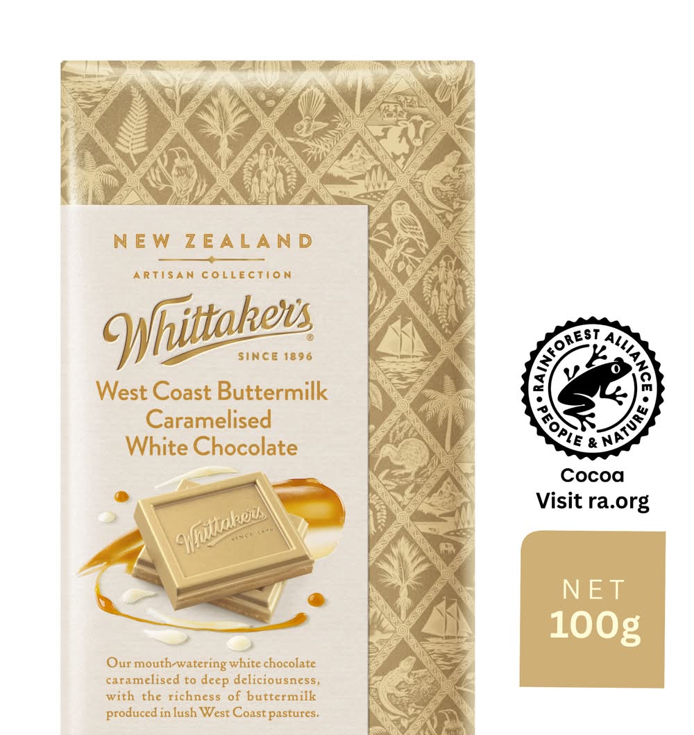 Whittaker's Artisan West Coast Buttermilk Caramel 28% Cocoa (100g)