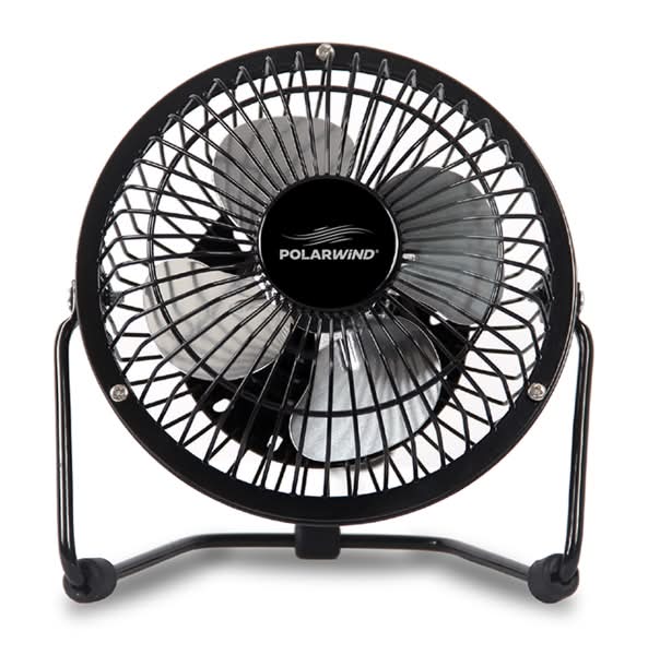 POLARWIND Personal Usb Ac Fan, 4 in, Black