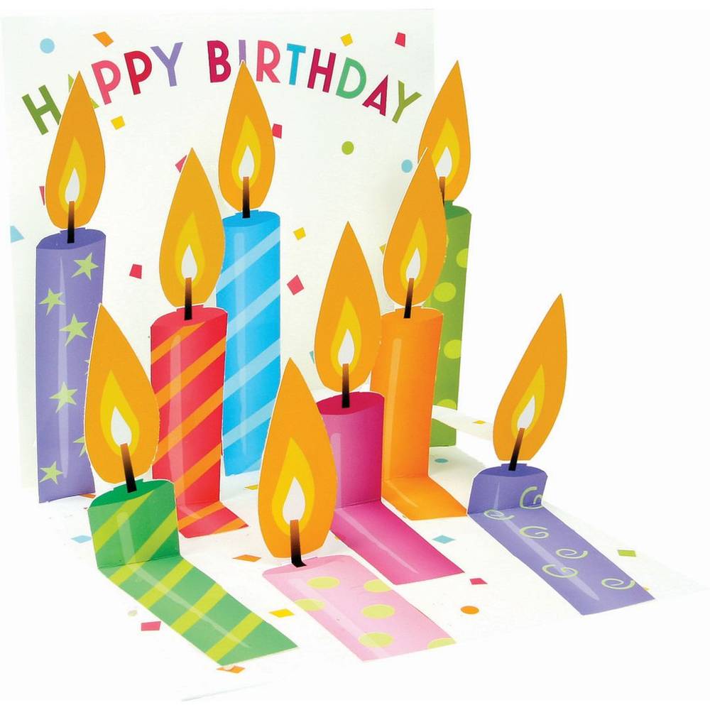 Uwp S&S Popup Card Birthday Candles