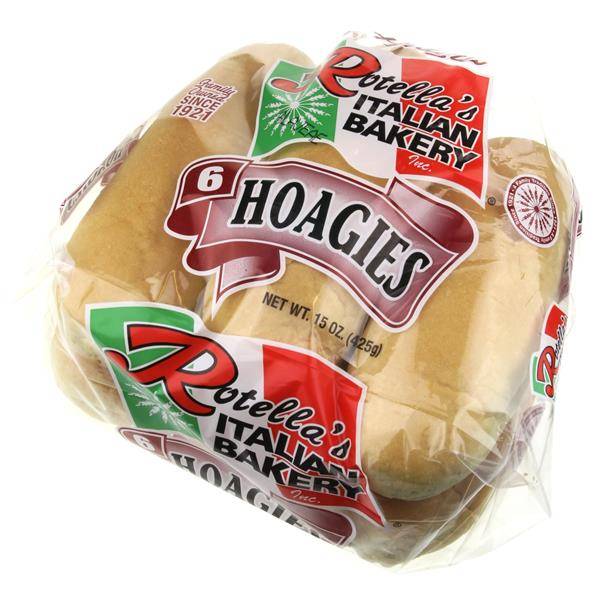 Rotella's Italian Bakery Hoagies 6 Count