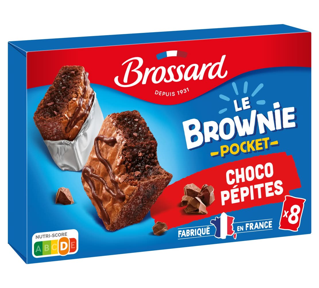Brossard - Mini brownies, choco pépites (8)