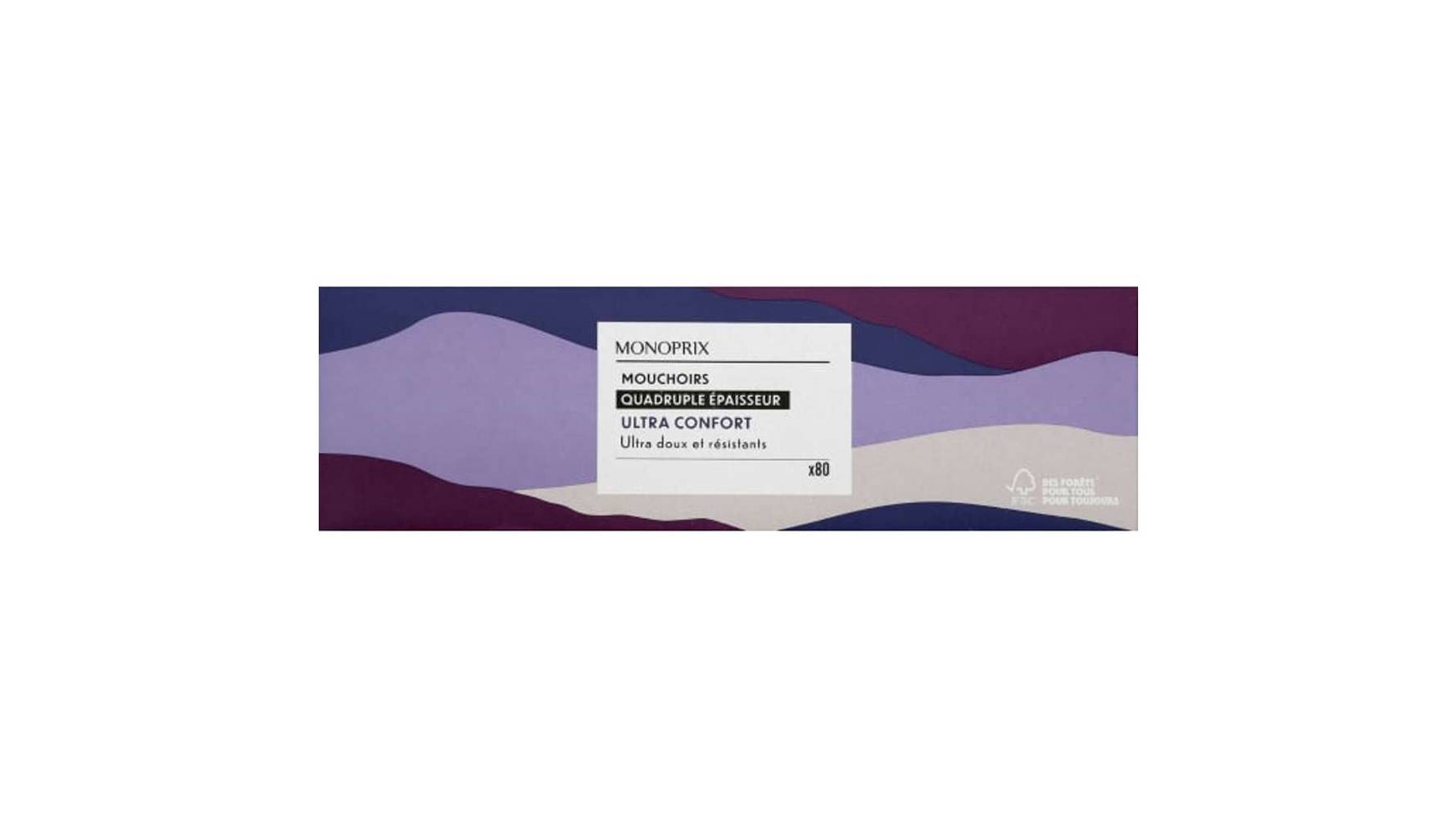 Monoprix - Boîte mouchoirs ultra confort ultra douceur & résistance (80)