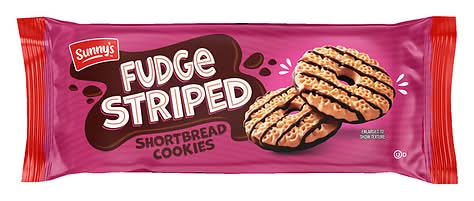 Sunny's Fudge Striped Shortbread Cookies (13 oz)