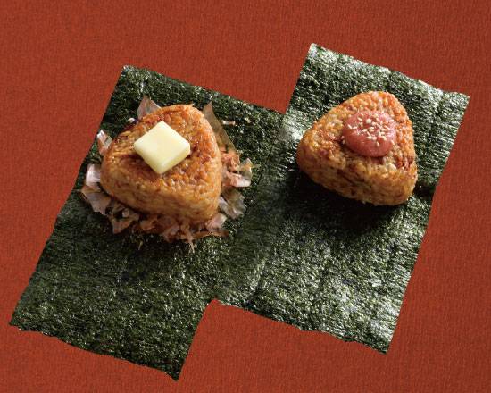 焼きおにぎり（おかかバター1個）Grilled Riceball(Dried Bonito Flakes & Butter)