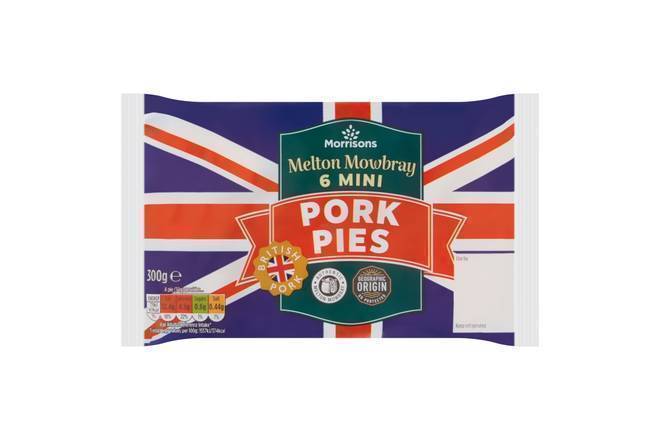 Morrisons Mini Melton Pork Pie 6pk