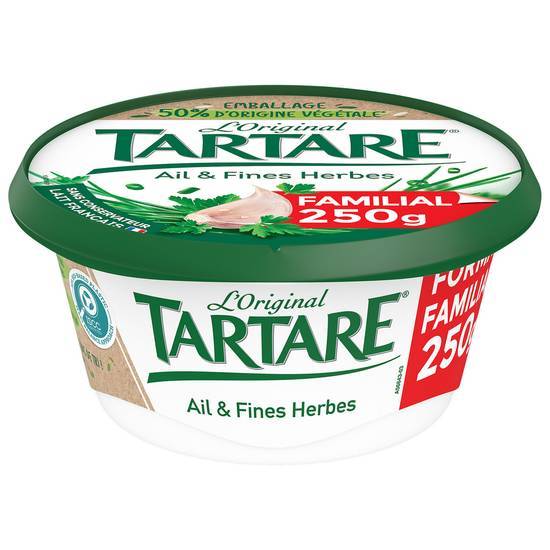 Tartare - Fromage à tartiner ail & fines herbes (250g)