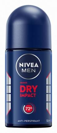 妮維雅 NIVEA 男士止汗爽身乳液 乾適活力系列50ml