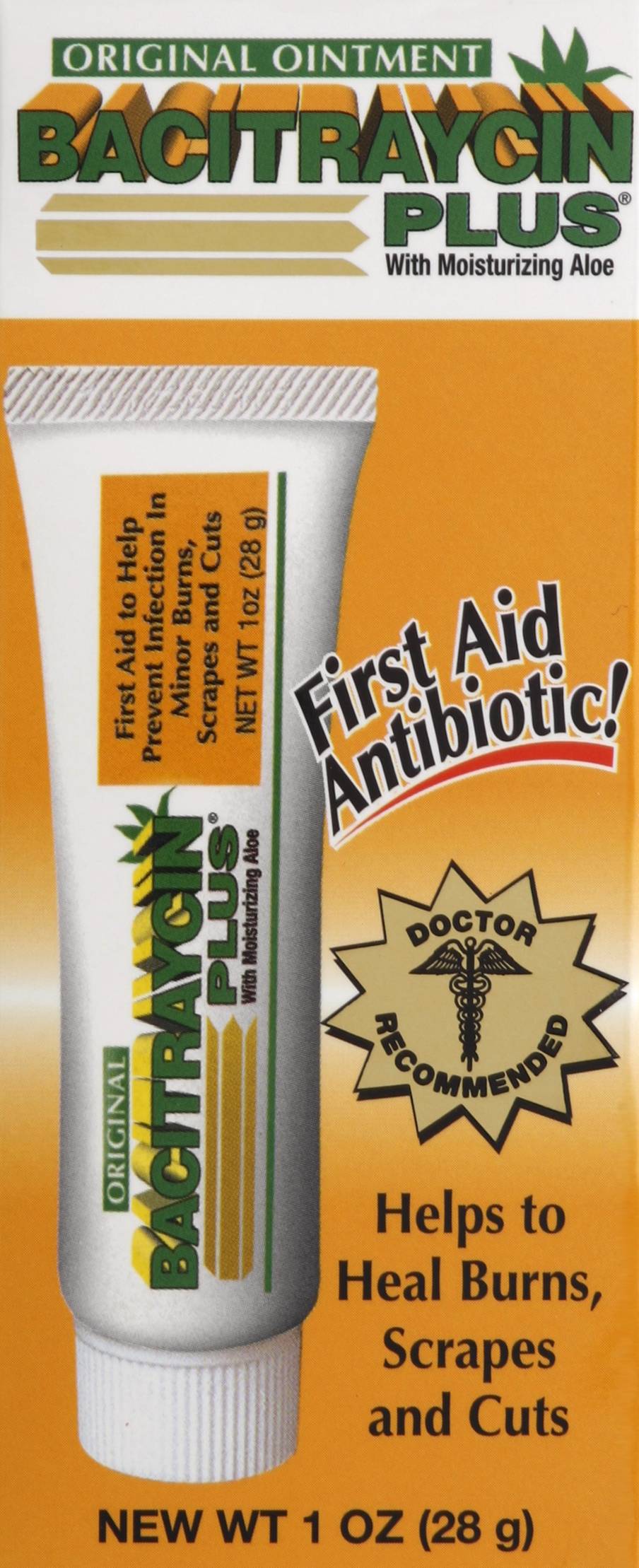 Bacitraycin Plus Original First Aid Antibiotic Ointment (1 oz)