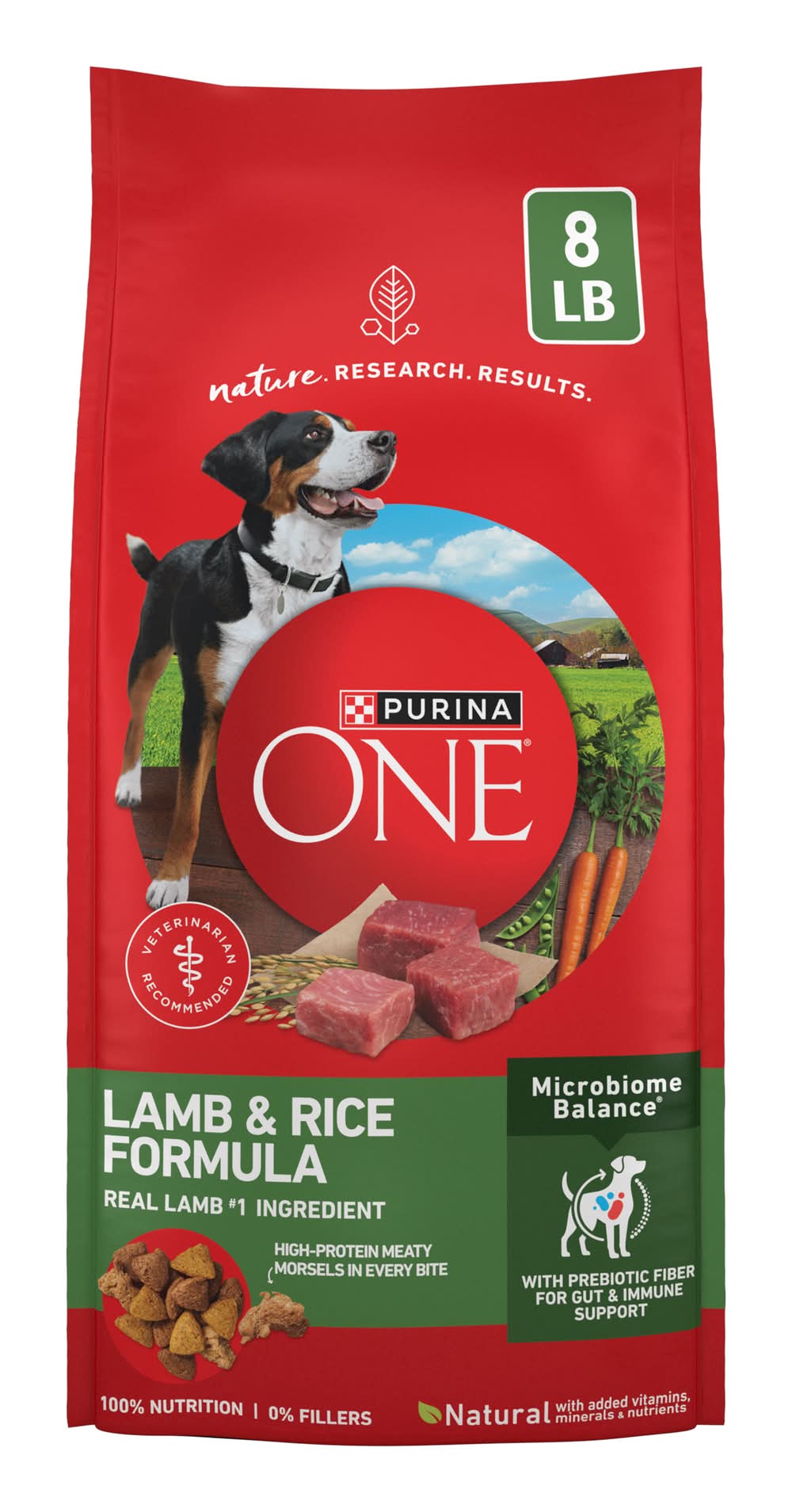 Purina One Natural Dry Dog Food, Lamb & Rice (8 lbs)