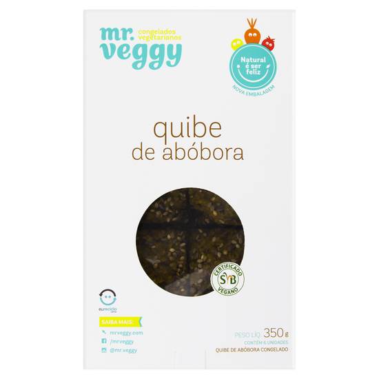 Mr veggy quibe de abóbora (350g)