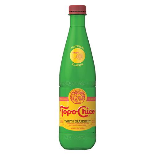 Topo Chico Twist Of Grapefruit Water (15.5oz bottle)