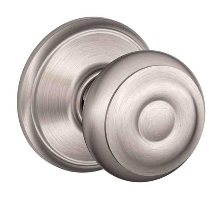 Schlage Georgian Satin Nickel Passage Door Knob 1-3/4 In.