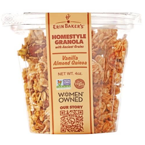 Erin Baker's Vanilla Almond Quinoa Homestyle Granola Cup