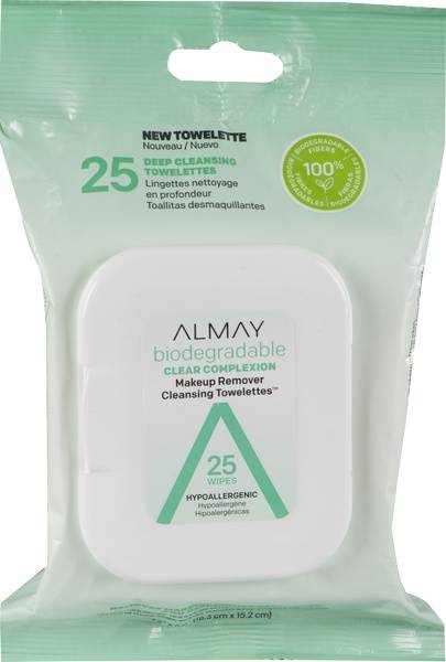 Almay Biodegradable Clear Complexion Makeup Remover (25 units)