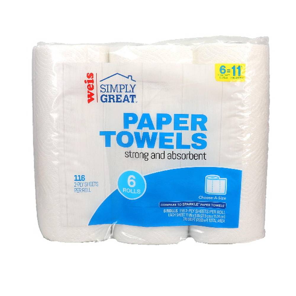 Simply Great Paper Towels, 11 * 6 In (6 ct)